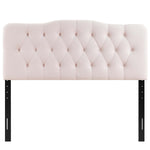 Annabel Diamond Tufted Performance Velvet Queen Headboard