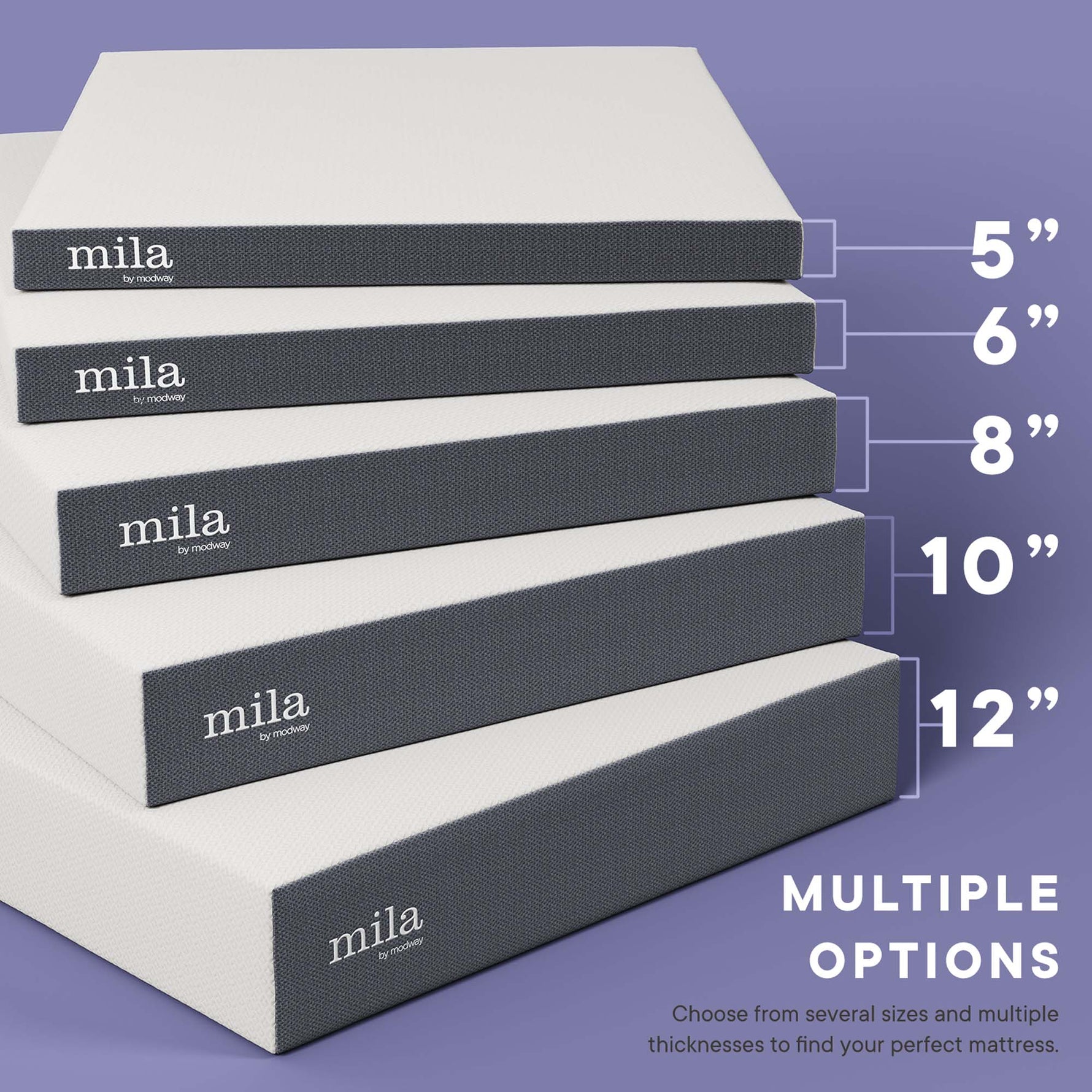 Mila 6" Narrow Twin Mattress by Modway