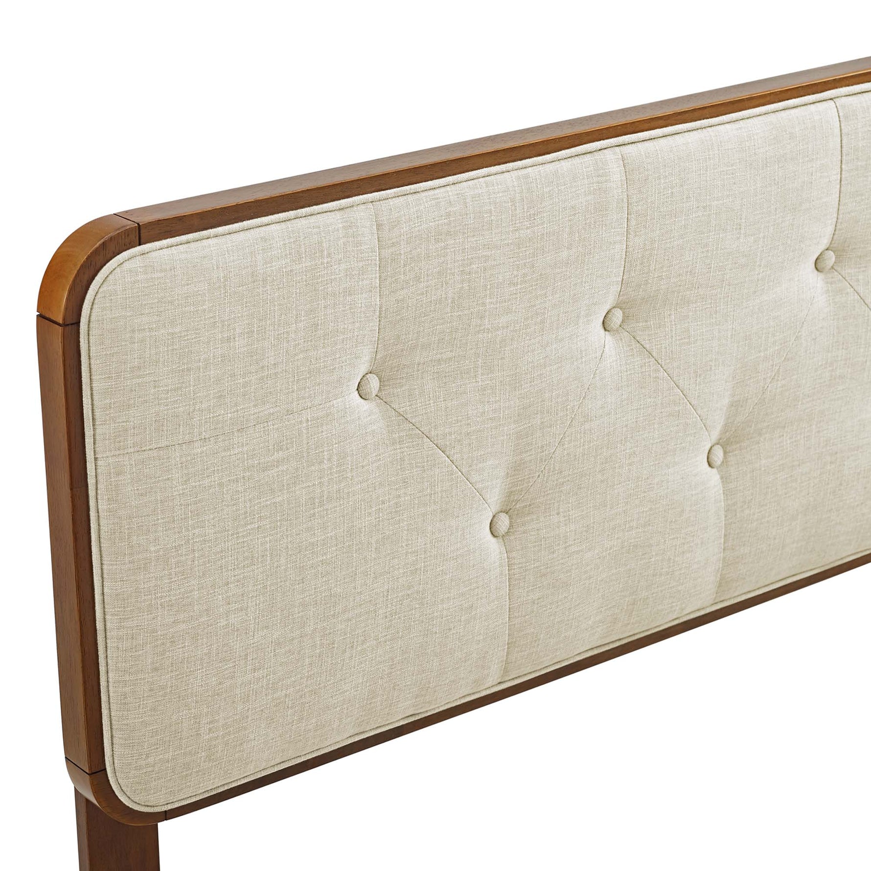 Collins Tufted Fabric and Wood Full Headboard by Modway