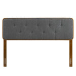 Collins Tufted Fabric and Wood Full Headboard by Modway