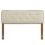 Collins Tufted Fabric and Wood Queen Headboard by Modway