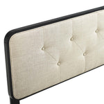 Collins Tufted Fabric and Wood King Headboard by Modway