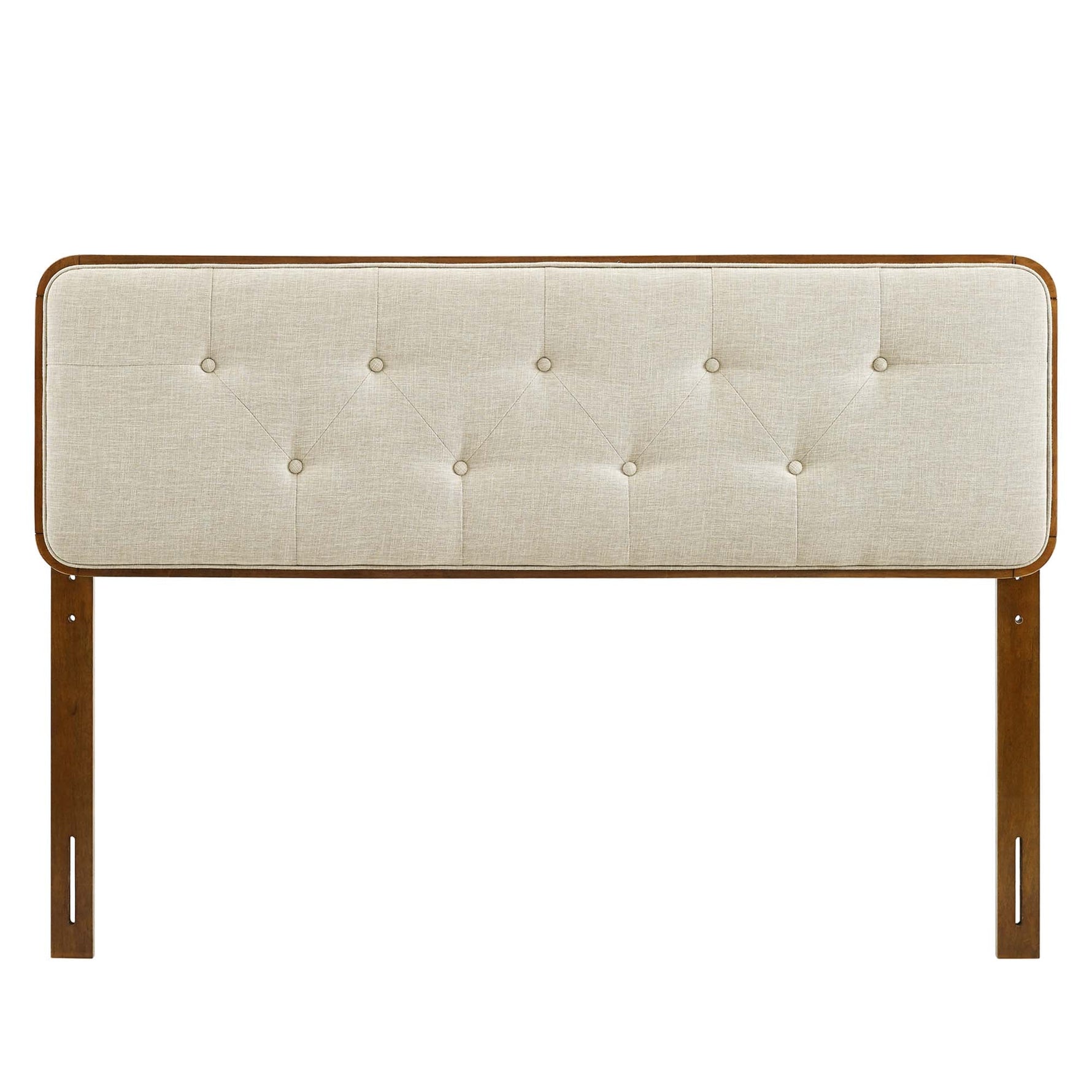 Collins Tufted Fabric and Wood King Headboard by Modway