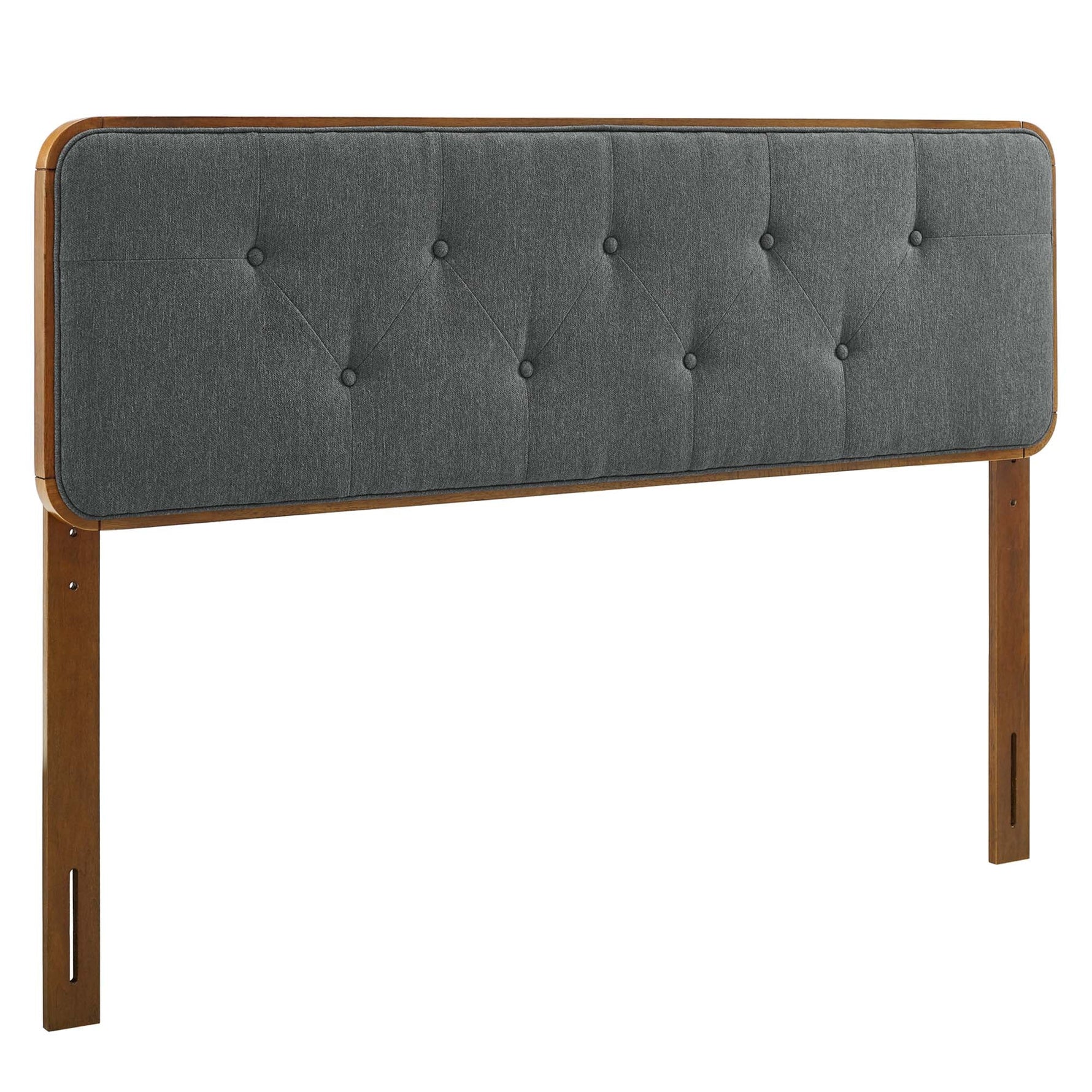 Collins Tufted Fabric and Wood King Headboard by Modway