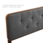 Collins Tufted Fabric and Wood King Headboard by Modway