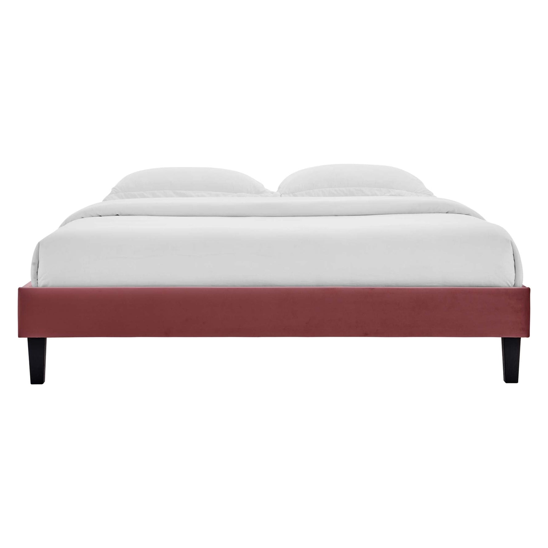 Reign Performance Velvet Queen Platform Bed Frame by Modway