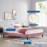Reign Performance Velvet King Platform Bed Frame by Modway