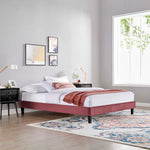 Reign Performance Velvet King Platform Bed Frame by Modway
