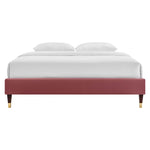 Harlow Performance Velvet King Platform Bed Frame by Modway