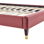 Harlow Performance Velvet King Platform Bed Frame by Modway