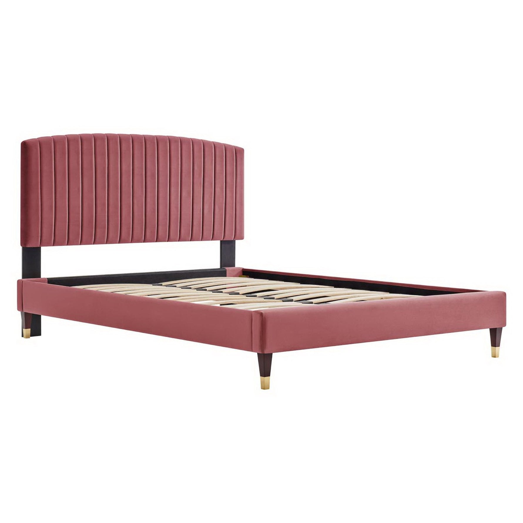 Alessi Performance Velvet Queen Platform Bed by Modway