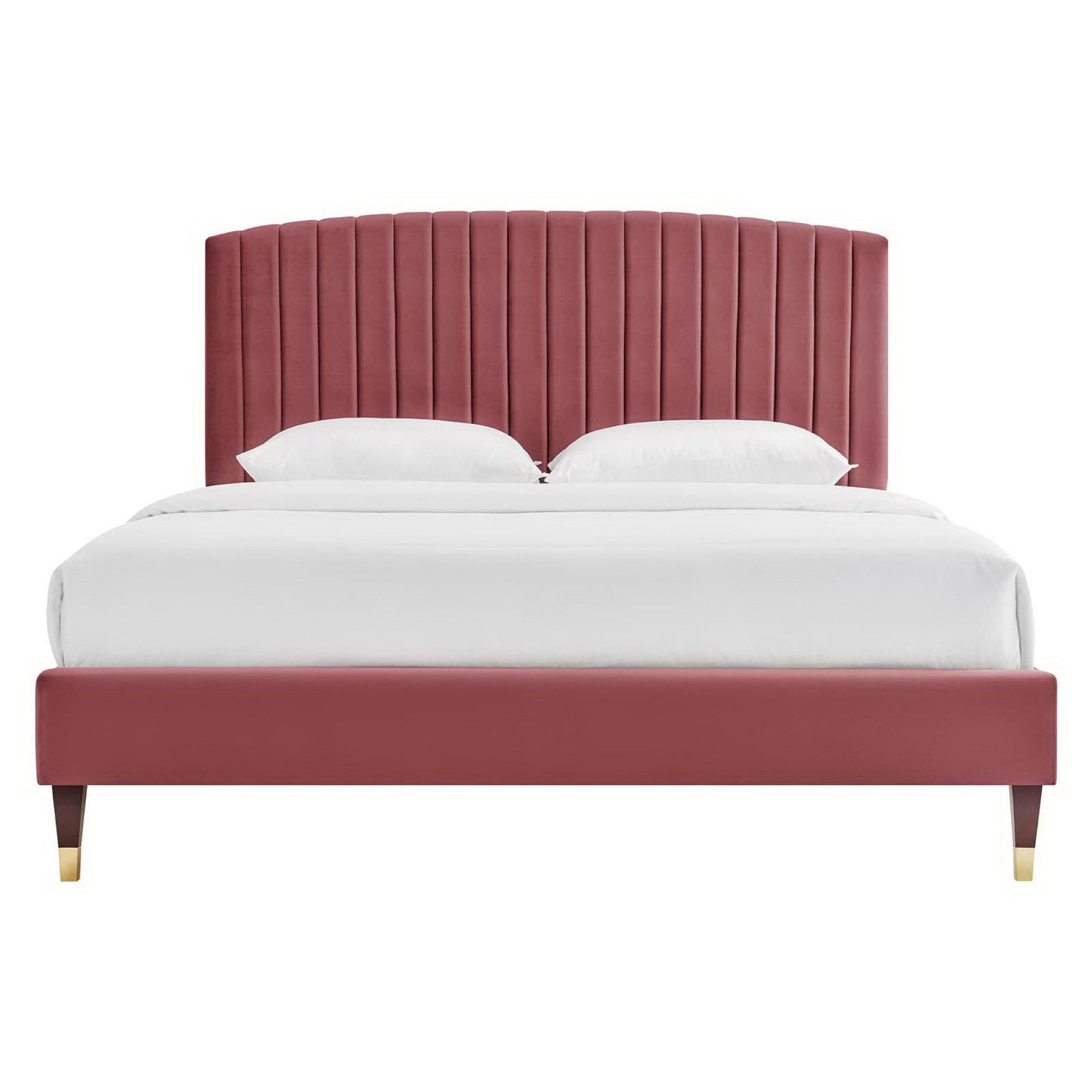 Alessi Performance Velvet Queen Platform Bed by Modway