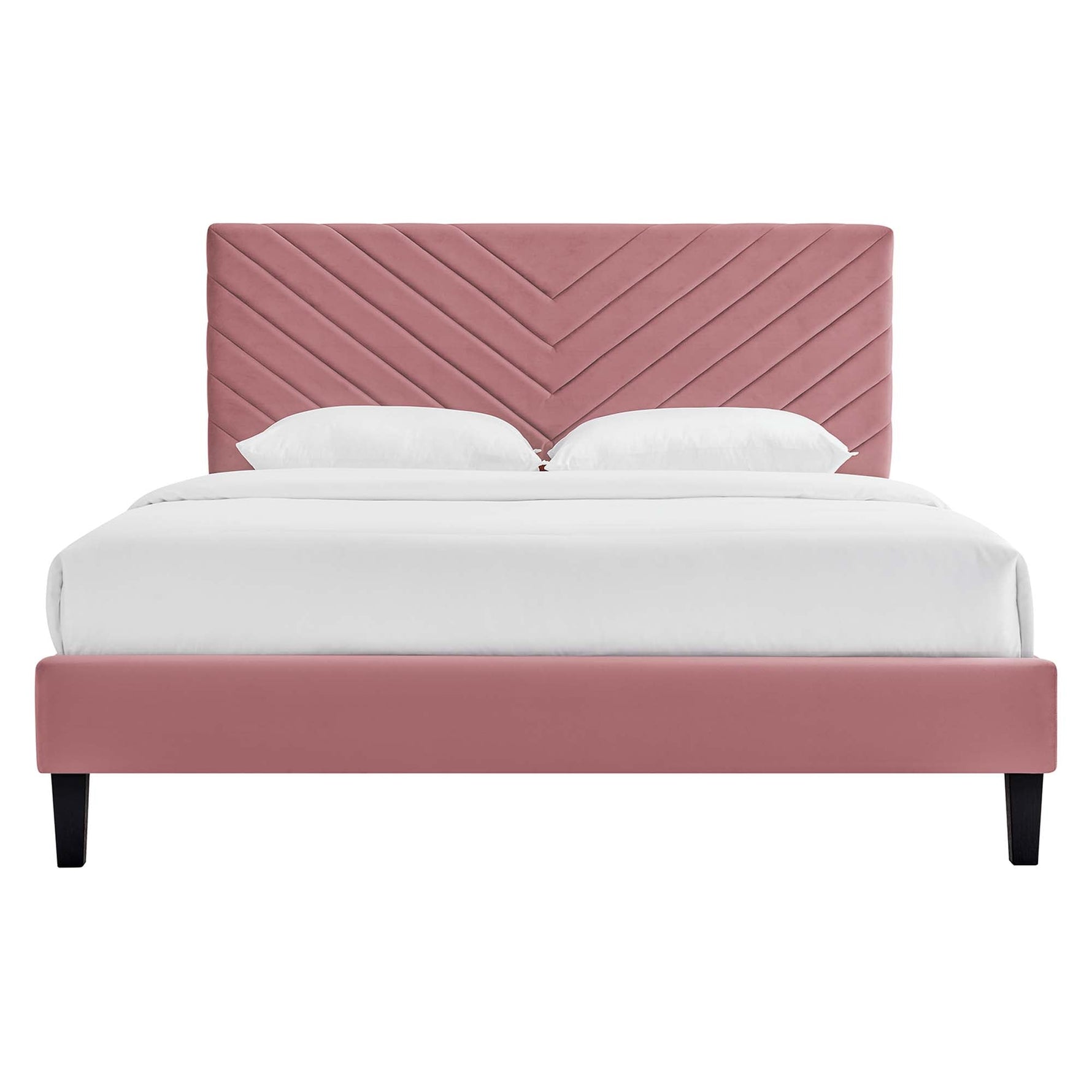 Roxanne Performance Velvet Queen Platform Bed by Modway