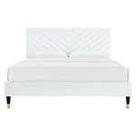 Roxanne Performance Velvet Queen Platform Bed by Modway