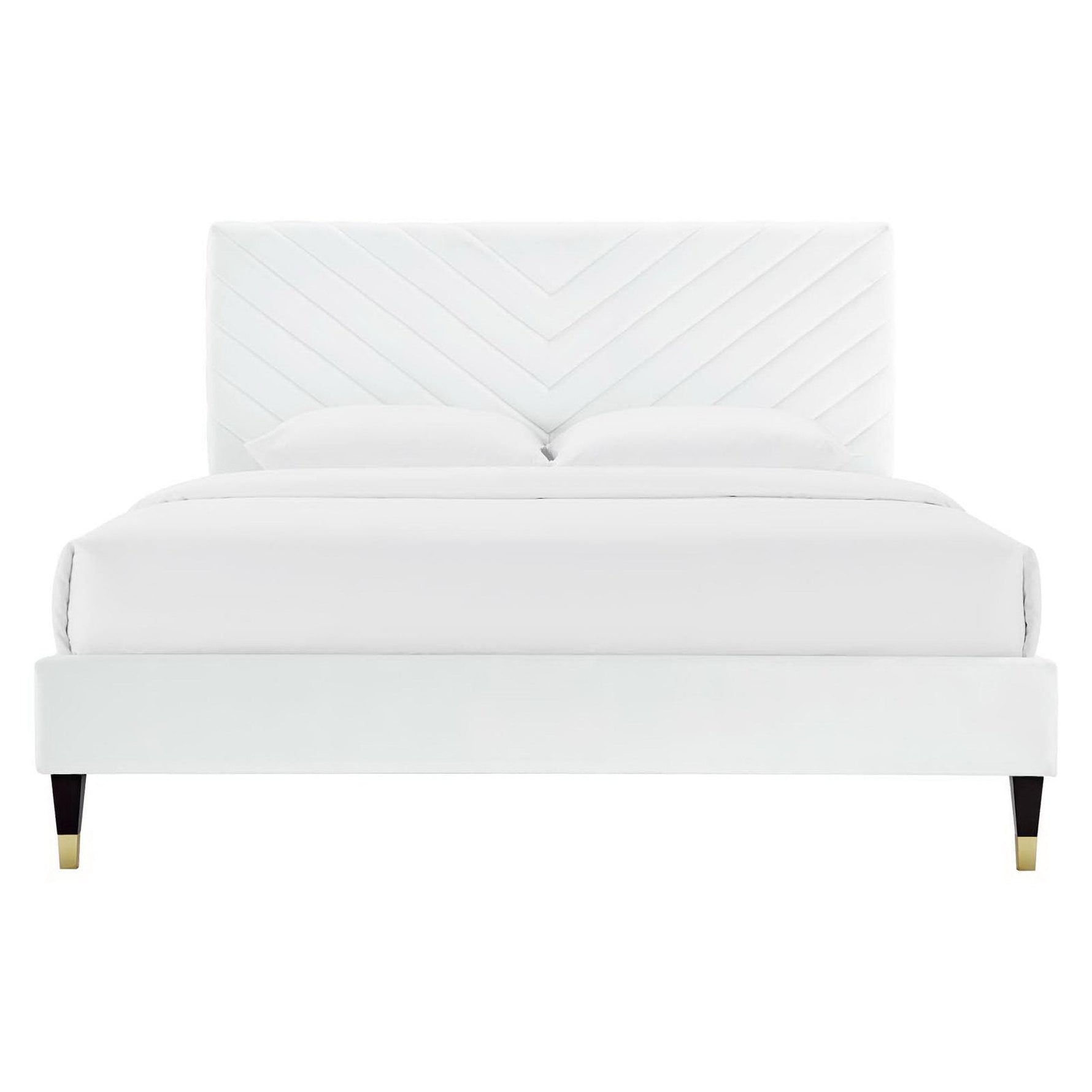 Roxanne Performance Velvet Queen Platform Bed by Modway