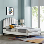Daisy Performance Velvet Queen Platform Bed by Modway