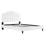 Daisy Performance Velvet Queen Platform Bed by Modway