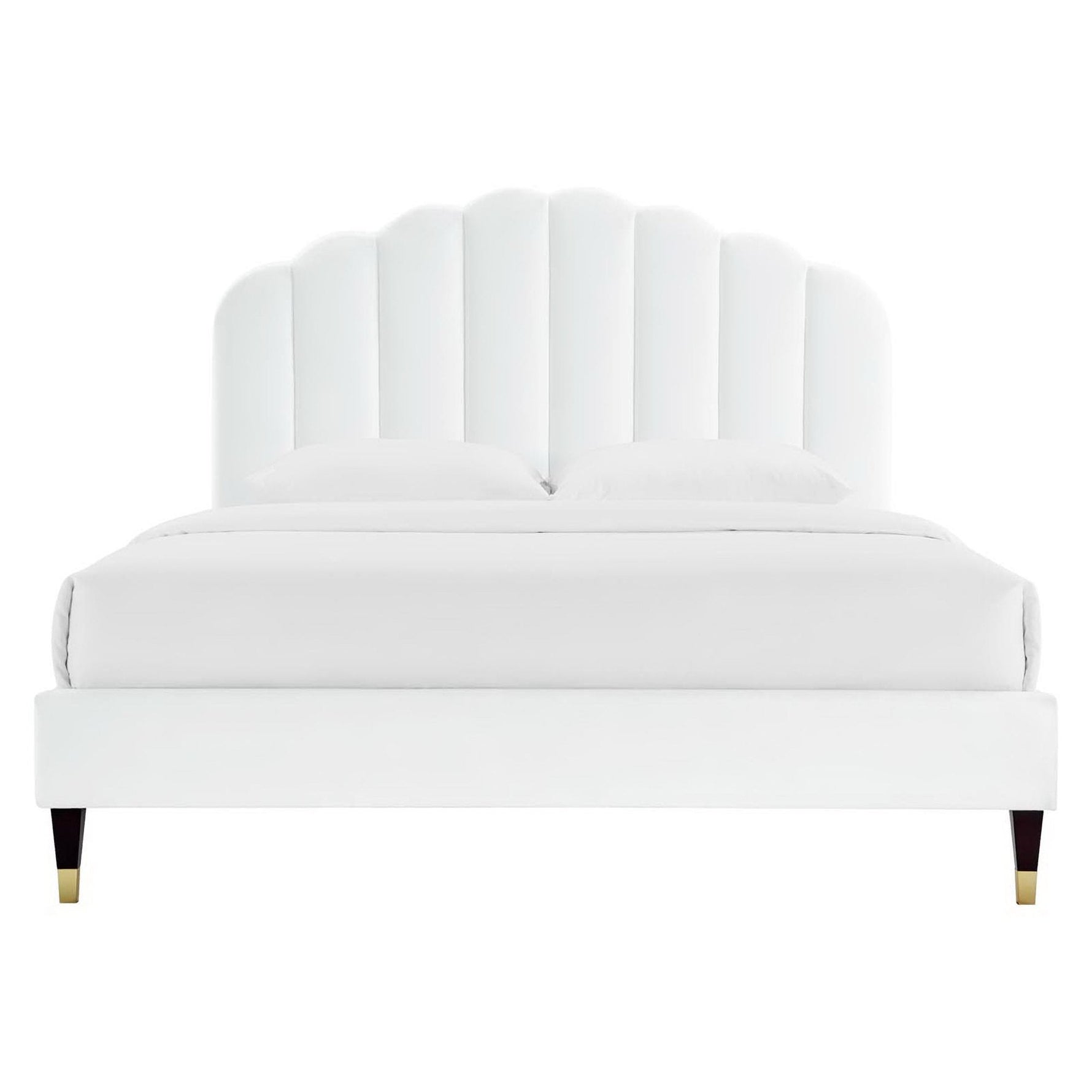 Daisy Performance Velvet Queen Platform Bed by Modway