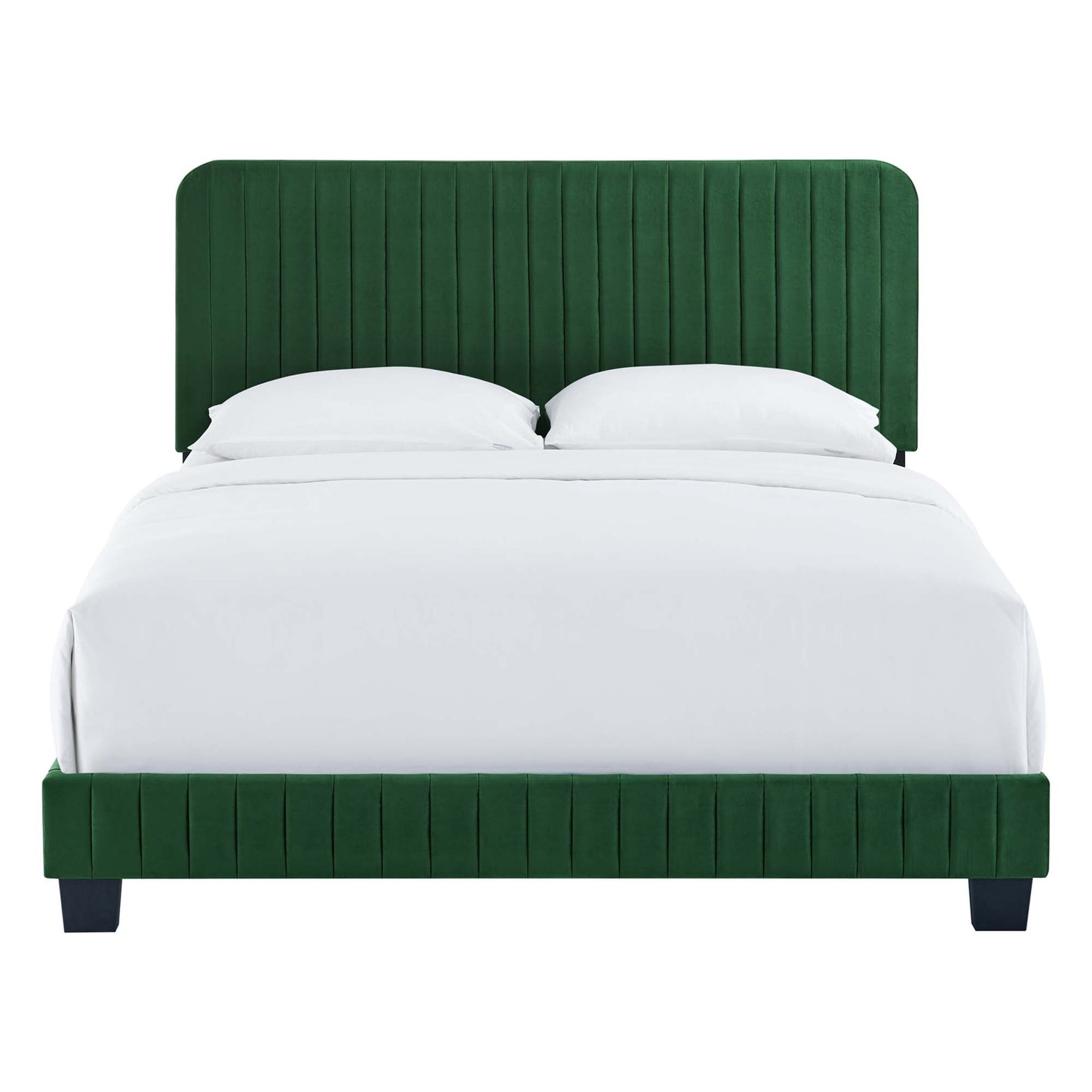 Celine Channel Tufted Performance Velvet Queen Bed by Modway