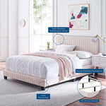 Celine Channel Tufted Performance Velvet Full Bed by Modway