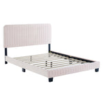 Celine Channel Tufted Performance Velvet King Platform Bed by Modway