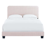 Celine Channel Tufted Performance Velvet King Platform Bed by Modway