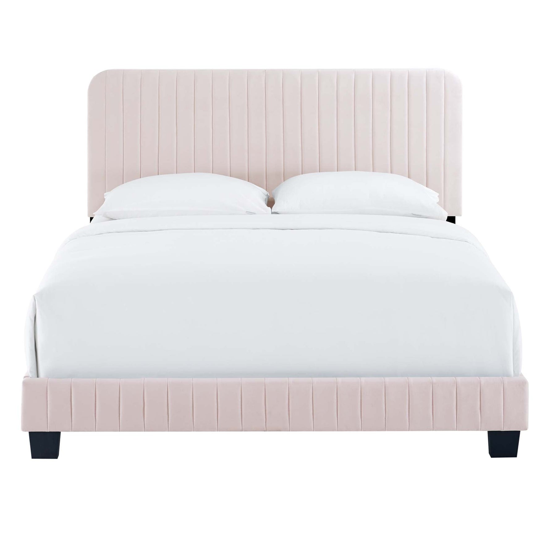 Celine Channel Tufted Performance Velvet King Platform Bed by Modway