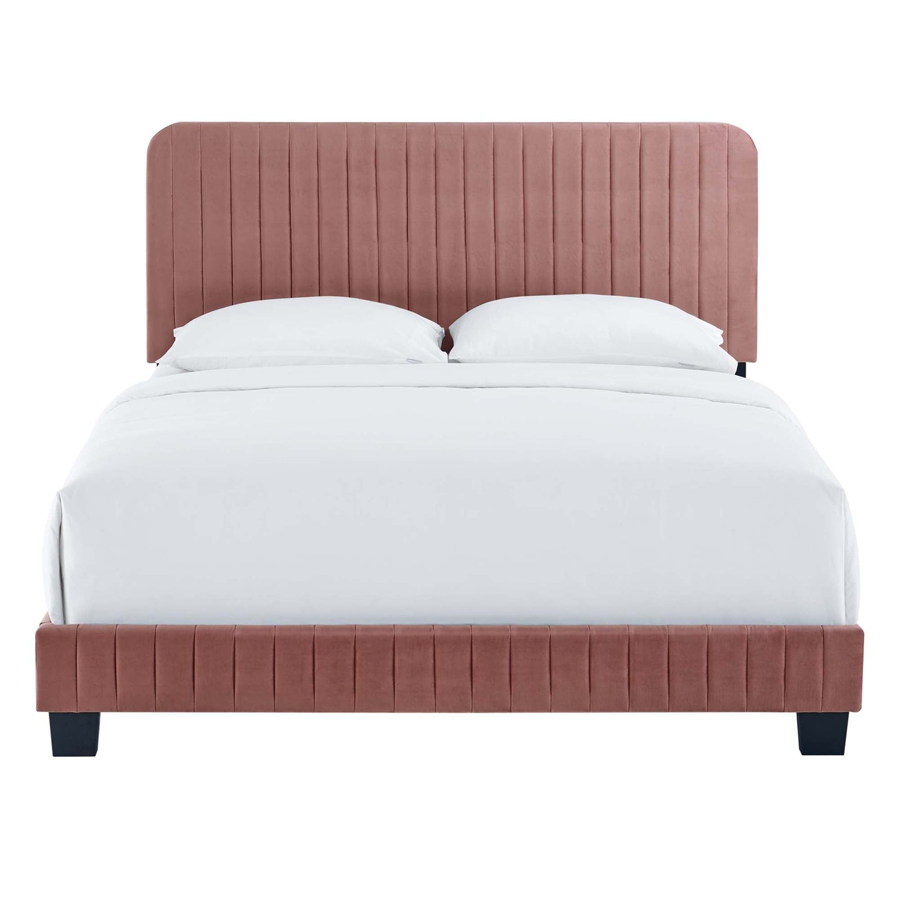 Celine Channel Tufted Performance Velvet Queen Platform Bed by Modway
