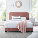 Celine Channel Tufted Performance Velvet Queen Platform Bed by Modway