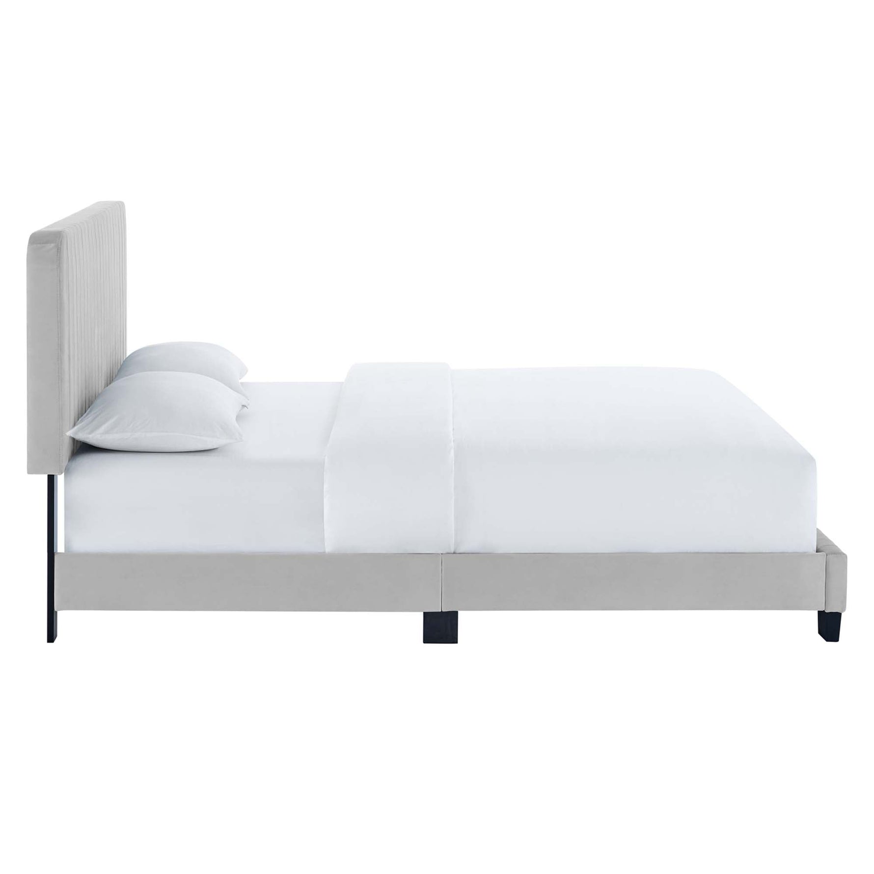 Celine Channel Tufted Performance Velvet Queen Platform Bed by Modway