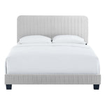 Celine Channel Tufted Performance Velvet Queen Platform Bed by Modway