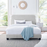 Celine Channel Tufted Performance Velvet Queen Platform Bed by Modway