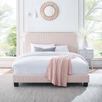 Celine Channel Tufted Performance Velvet Twin Platform Bed by Modway
