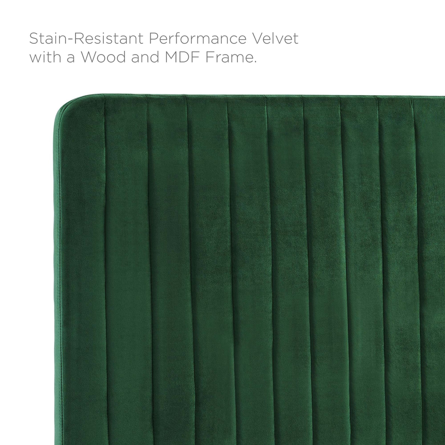 Milenna Channel Tufted Performance Velvet Full/Queen Headboard by Modway