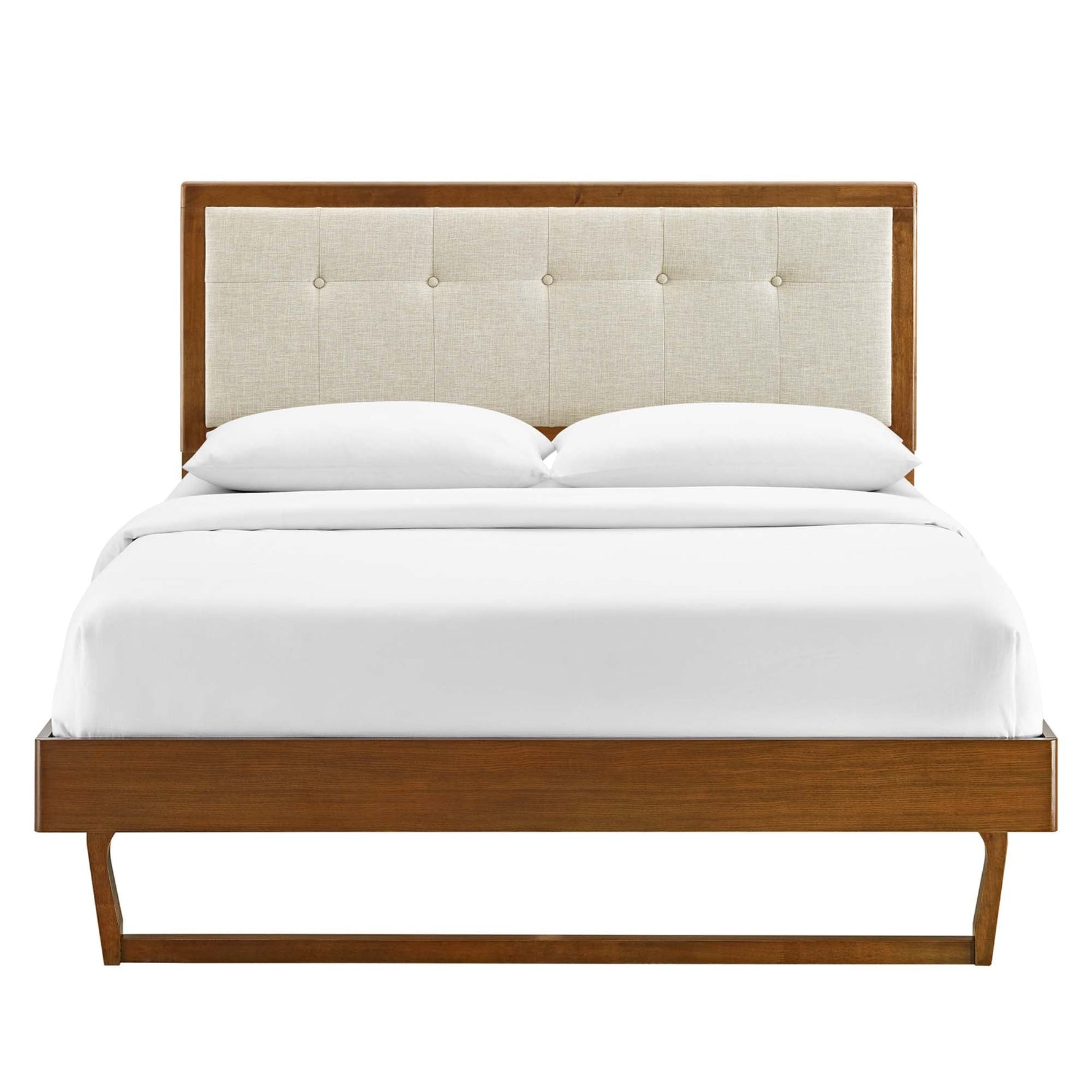 Willow Wood Queen Platform Bed With Angular Frame by Modway