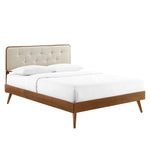 Bridgette Wood Queen Platform Bed with Splayed Legs by Modway