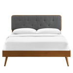 Bridgette Wood Queen Platform Bed with Splayed Legs by Modway