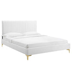 Peyton Performance Velvet Queen Platform Bed by Modway