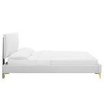 Peyton Performance Velvet Queen Platform Bed by Modway