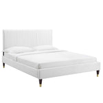 Peyton Performance Velvet Queen Platform Bed by Modway