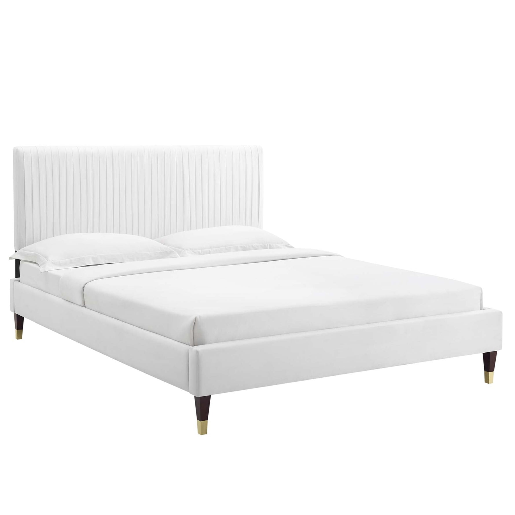 Peyton Performance Velvet Queen Platform Bed by Modway