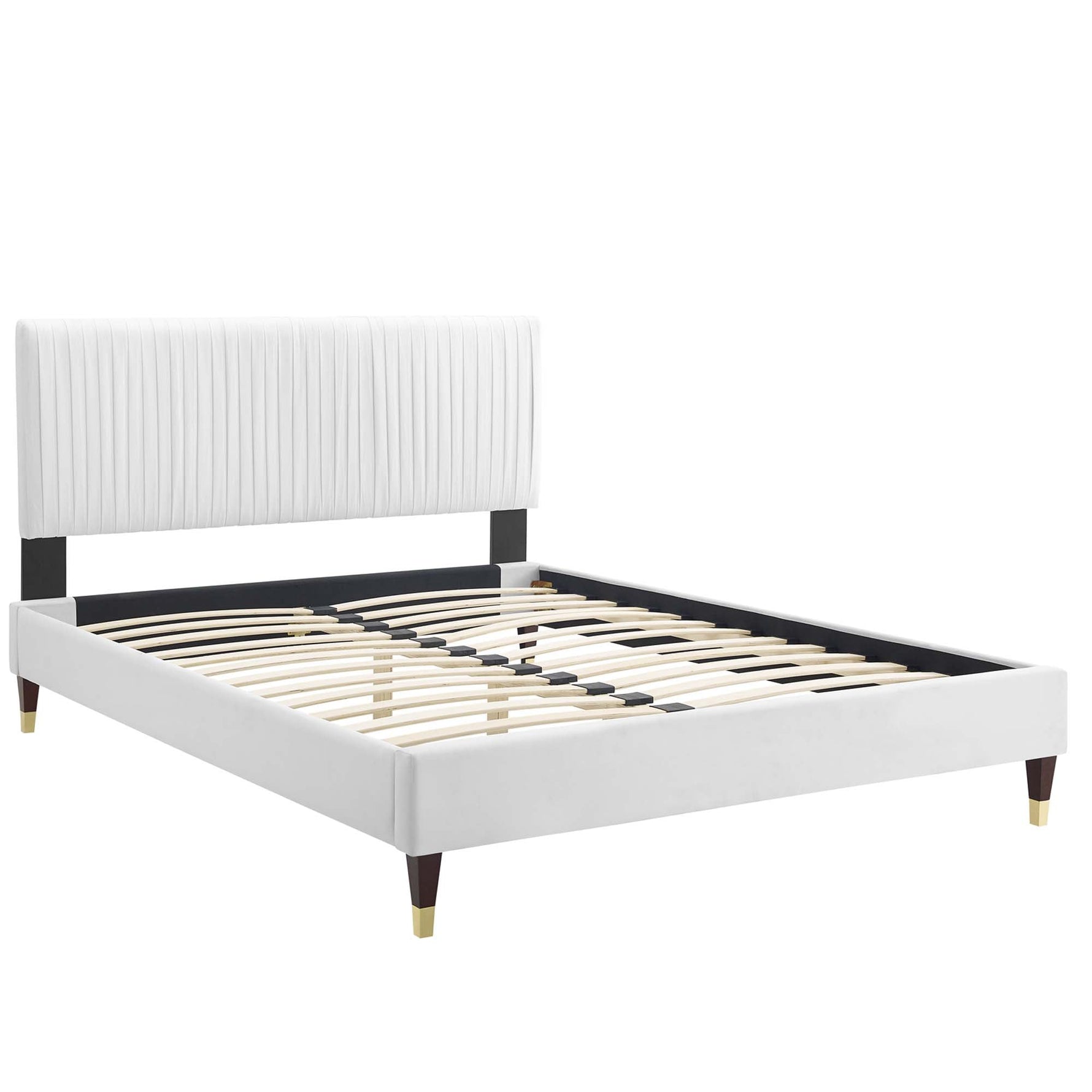 Peyton Performance Velvet Queen Platform Bed by Modway