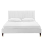 Peyton Performance Velvet Queen Platform Bed by Modway