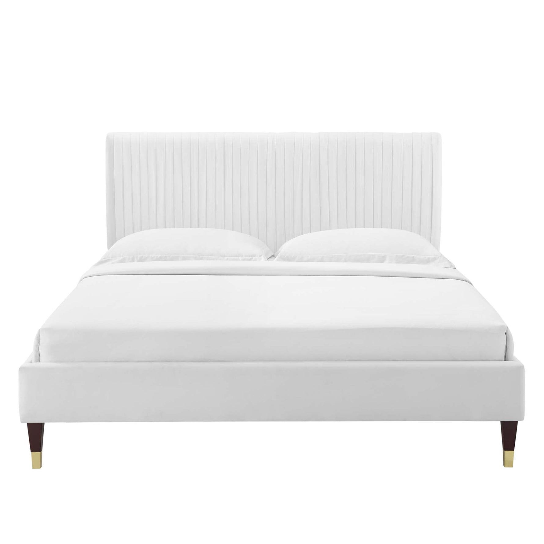 Peyton Performance Velvet Queen Platform Bed by Modway