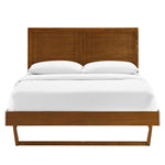 Marlee Wood King Platform Bed with Angular Frame by Modway