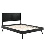 Marlee Wood King Platform Bed with Splayed Legs by Modway