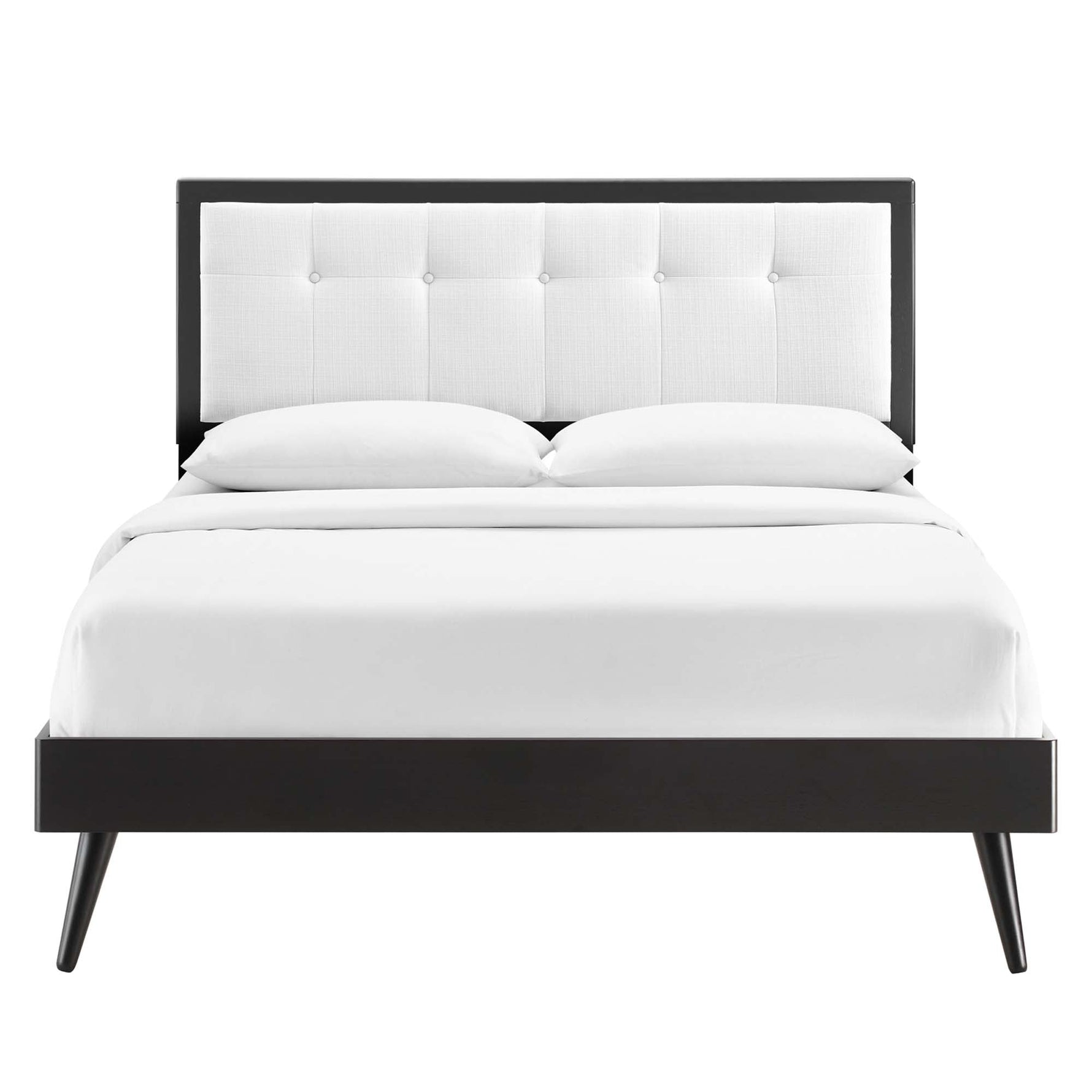 Willow Wood King Platform Bed With Splayed Legs by Modway