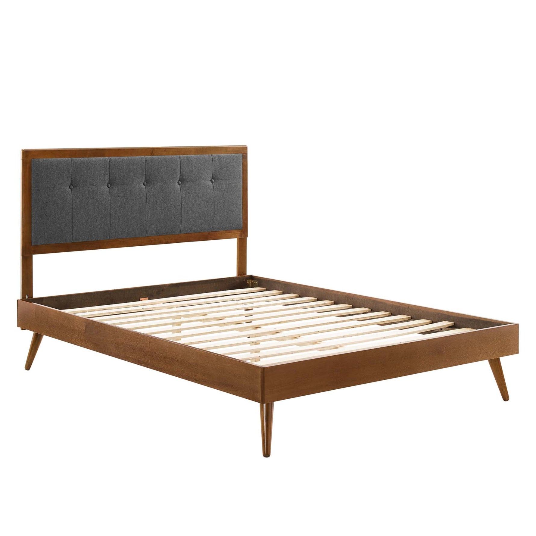 Willow Wood King Platform Bed With Splayed Legs by Modway