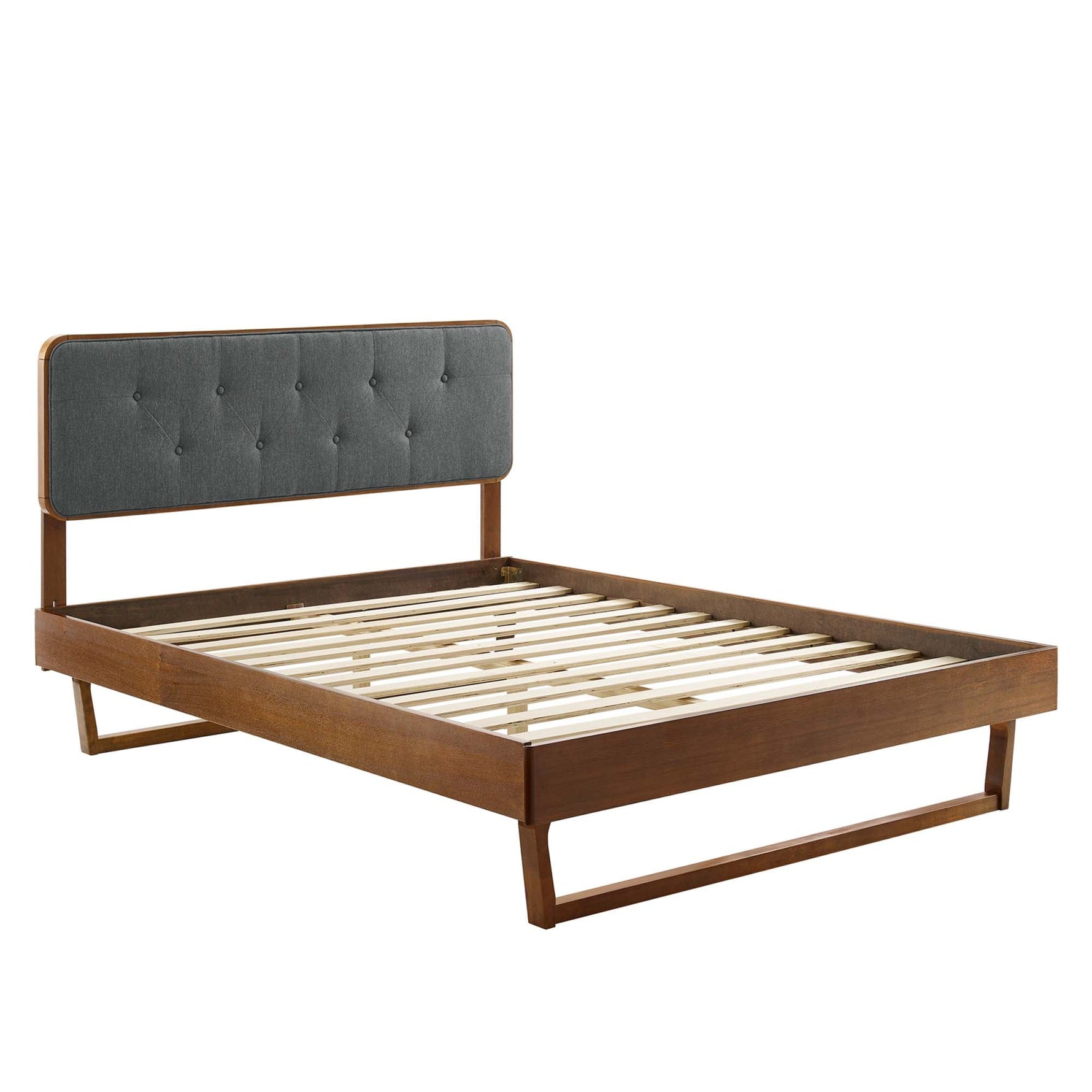 Bridgette Wood King Platform Bed with Angular Frame by Modway