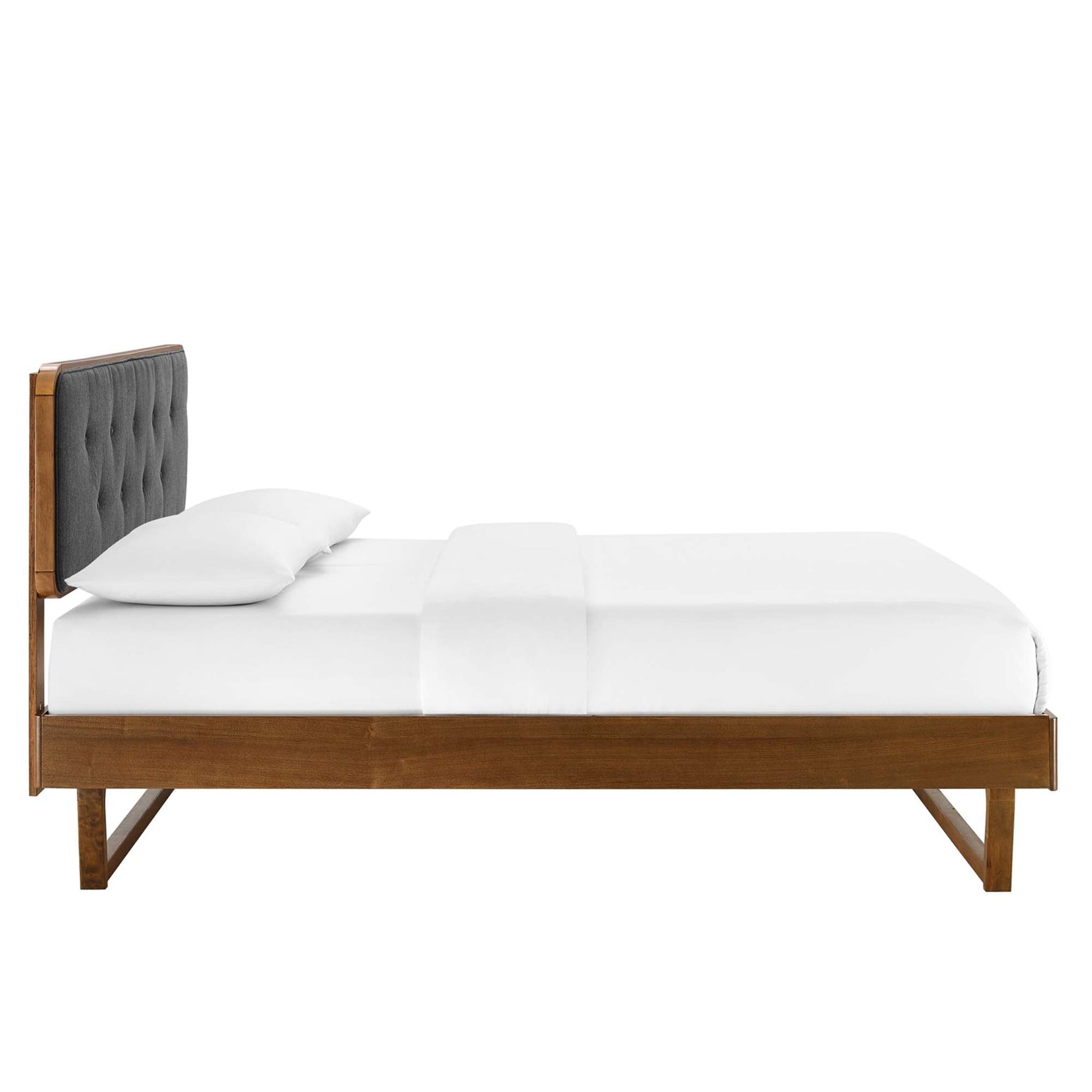 Bridgette Wood King Platform Bed with Angular Frame by Modway